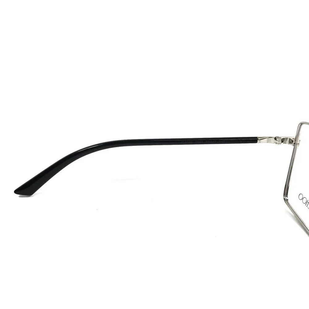 Jimmy Choo Eyeglasses Frames JC2022 3002 Black Silver Square Full Rim 53-17-140